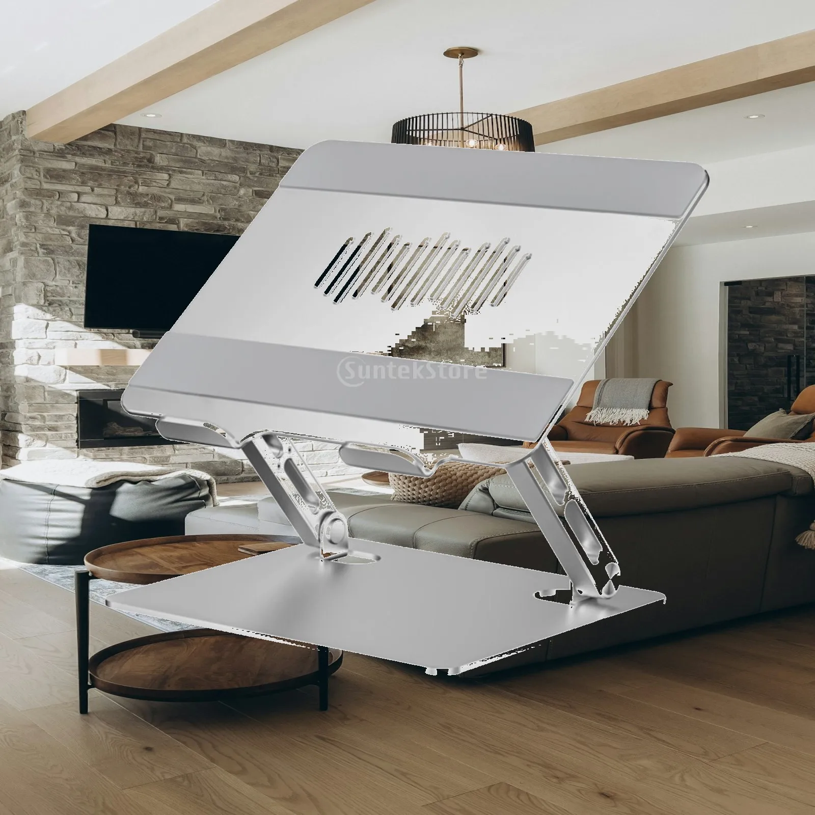 Laptop Stand with Two-armArm Support Stable Desktop Laptop for Home Office