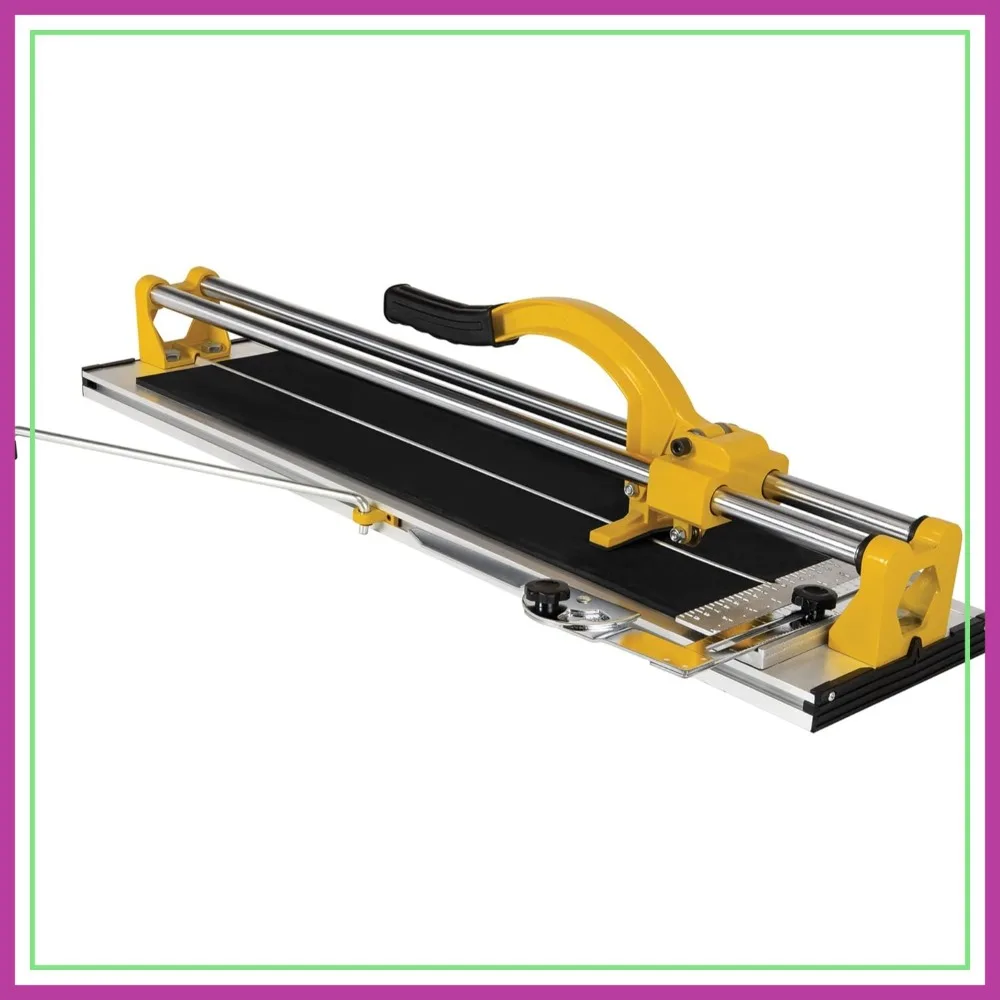 

24-Inch Manual Tile Cutter for Porcelain Ceramic Tiles, Tungsten Carbide Scoring Wheel, 17.5" Diagonal