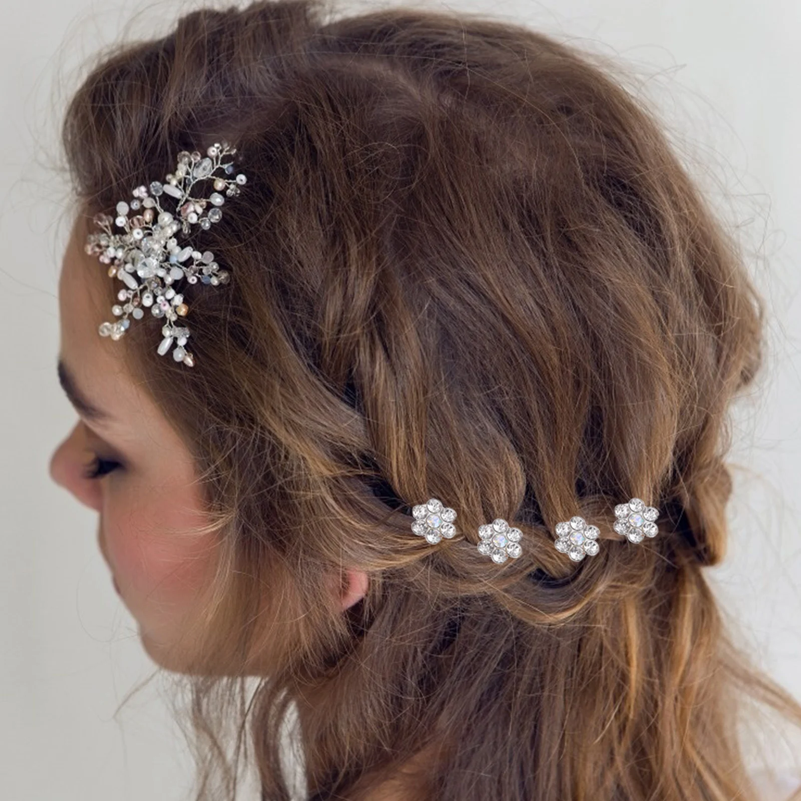 

60Pcs Wedding Spiral Hair Clips Pearls Bridal Accessories Safe Durable Stylish Details Spiral Hair Clip Wedding Hairpin