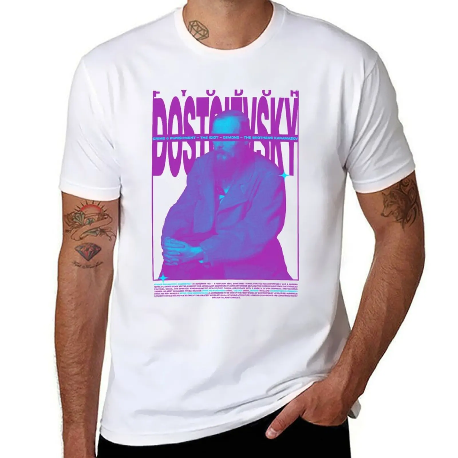 

DOSTOYEVSKY v3 T-Shirt t shirt man casual anime tshirt T-Shirt