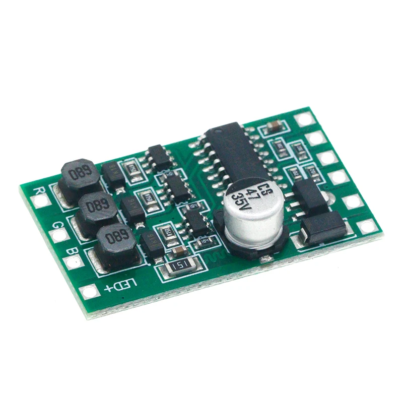 LED constant current drive power module DMX512 three channel RGB full-color 300mA adjustable external control drive board