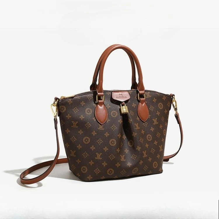 

2025 S/S Vintage Women‘s Large Capacity Tote Bag, Genuine Leather Multi-way Shoulder Crossbody Purse, Retro Chic Work Bag