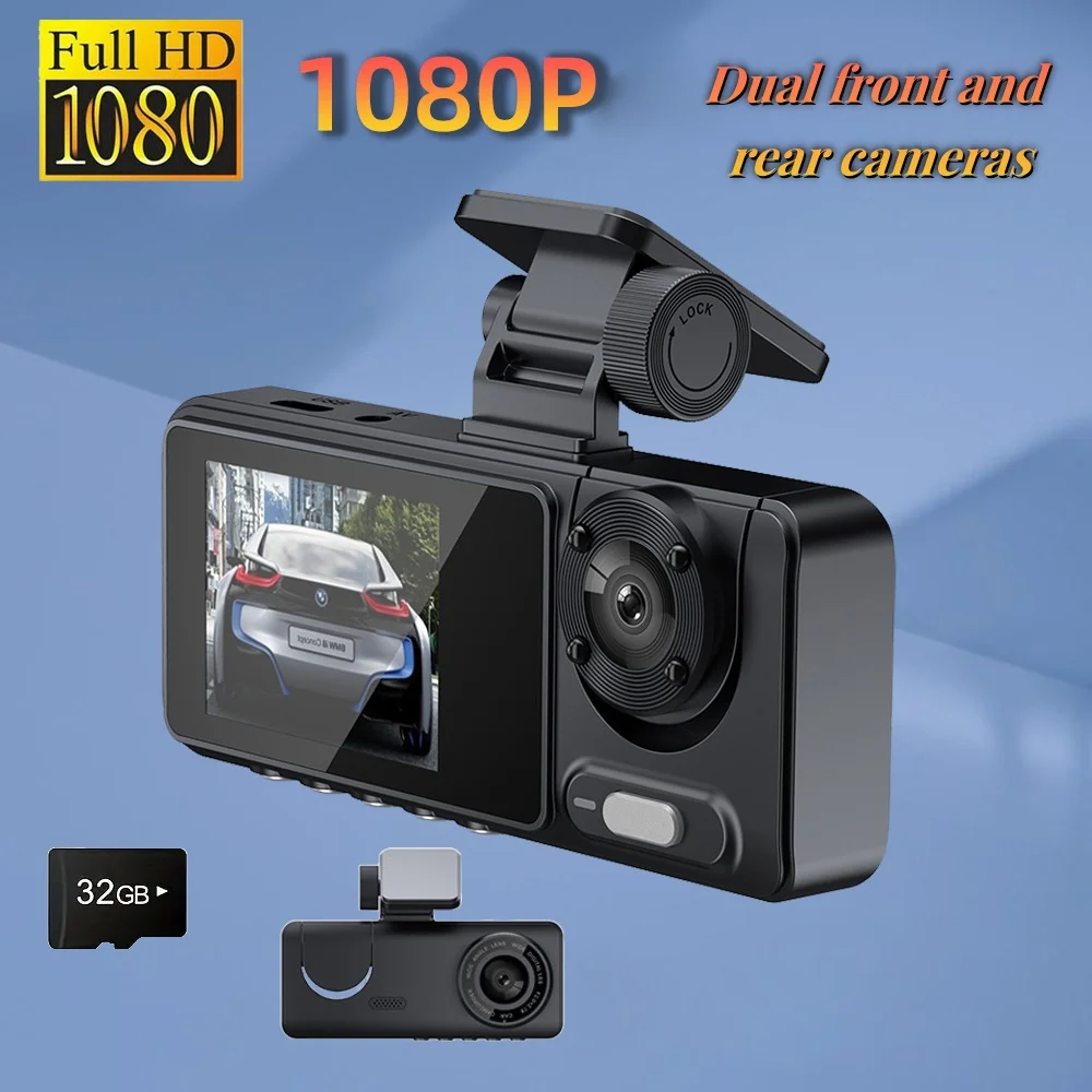 

Upgrade 4K Ultra HD Dash Cam Dual Lens 32GB Built-in Car DVR Recorder Easy Install Small Size Car Camera