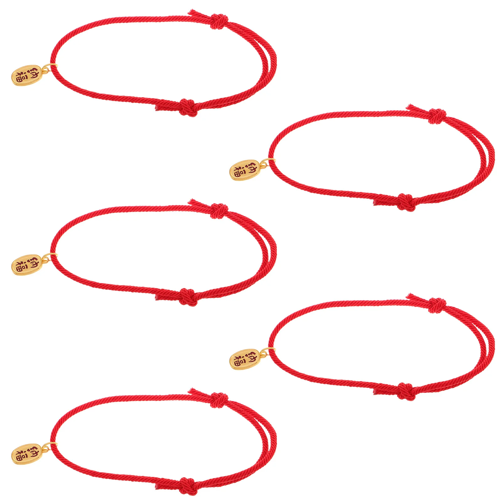 

5Pcs Handmade Cat Collar Red Rope Adjustable Knitted Pet Necklace for Cats Dogs Stylish Lucky Protection Jewelry Accessory