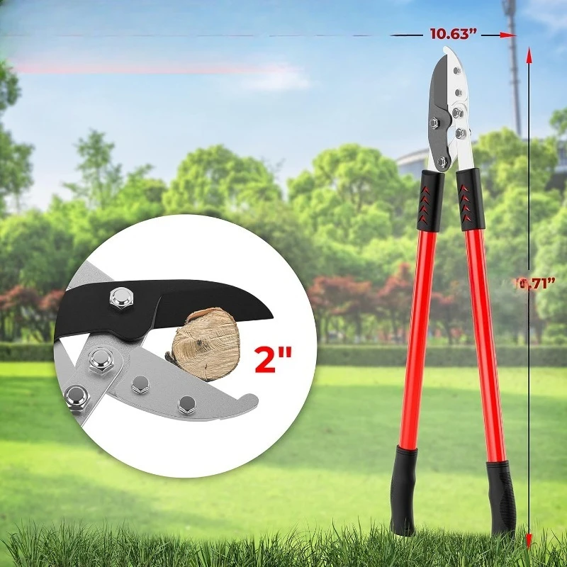 GG12A Ковадная лопатка со складным действием, 30-дюймовый триммер для деревьев, резак для толстых ветвей с ⌀   Вместимость резака 2-дюймовой