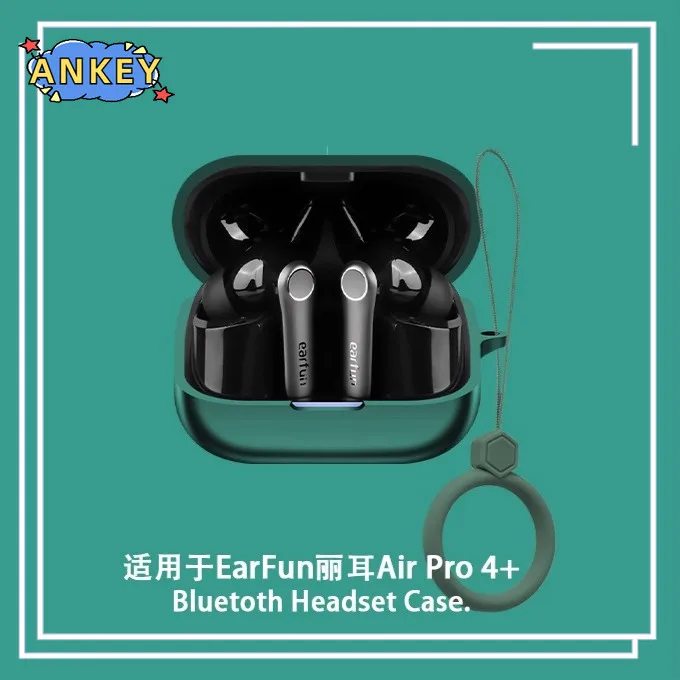 ل EarFun Air Pro 4 + حافظة واقية غطاء سماعة الأذن EarFun Air Pro 4 Plus حلقة لينة سيليكون سماعات أذن لاسلكية قذيفة