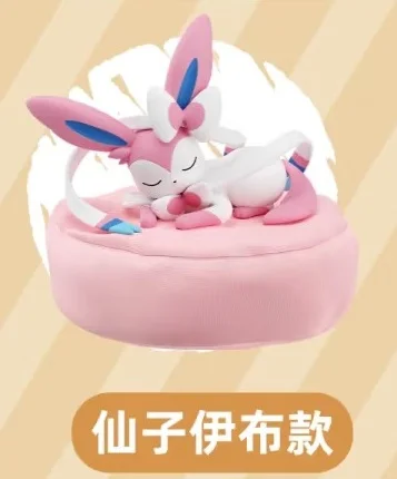 Hot Sale Pkm Eevee Sleeping Position Series Blind Box Sylveon Umbreon Flareon Jolteon Anime Desktop Decoration Model Toy Gift image 3