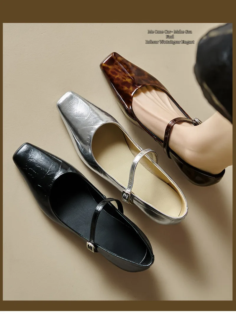 

Черные летние женские босоножки на толстом каблуке, женские туфли без шнуровки с квадратным носком, балетки на плоской подошве, удобные женские сандалии с бантом