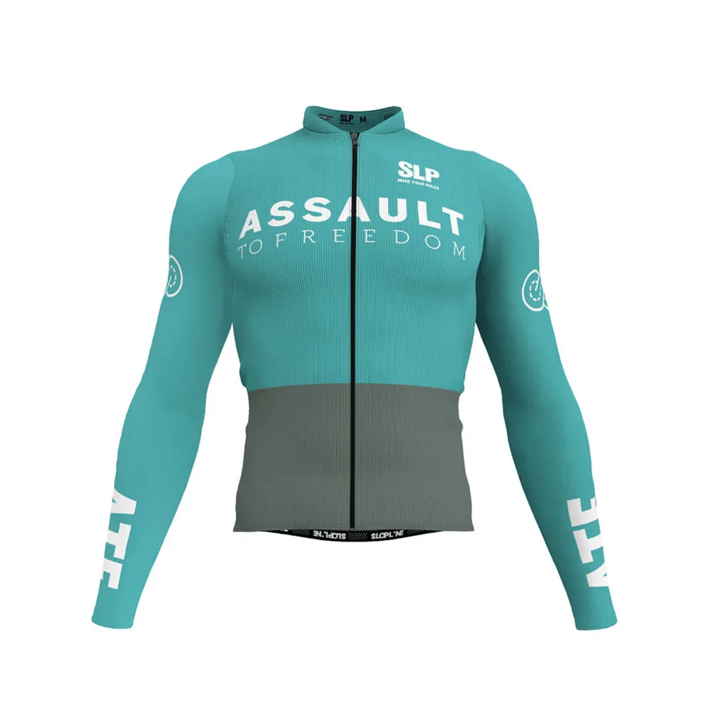 

SLP Bike men Long Sleeve Cycling Jersey Bicycle Running MTB Breathable Spring and Autumn Thin Coat Racing Pro Team Jersey