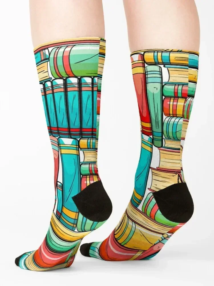 books all over print Socks custom sports Stockings compression custom Hiking boots Male Socks Women's