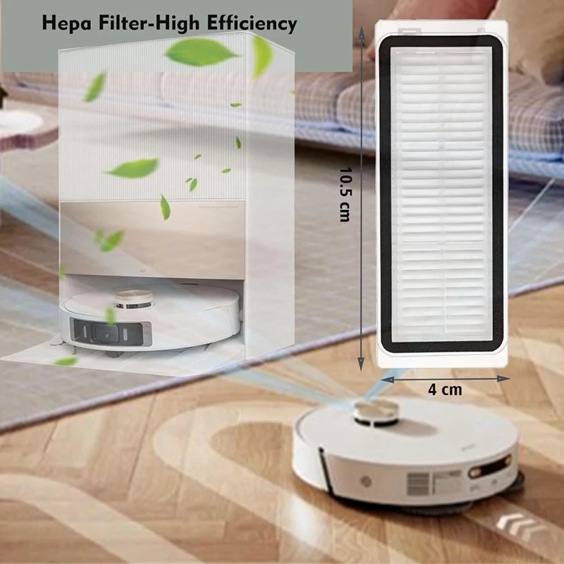 สำหรับ dreame L10s ตัวกรองฝุ่นหุ่นยนต์ตัวกรองด้าน L10พิเศษ/L10พิเศษอุปกรณ์อะไหล่ทดแทน