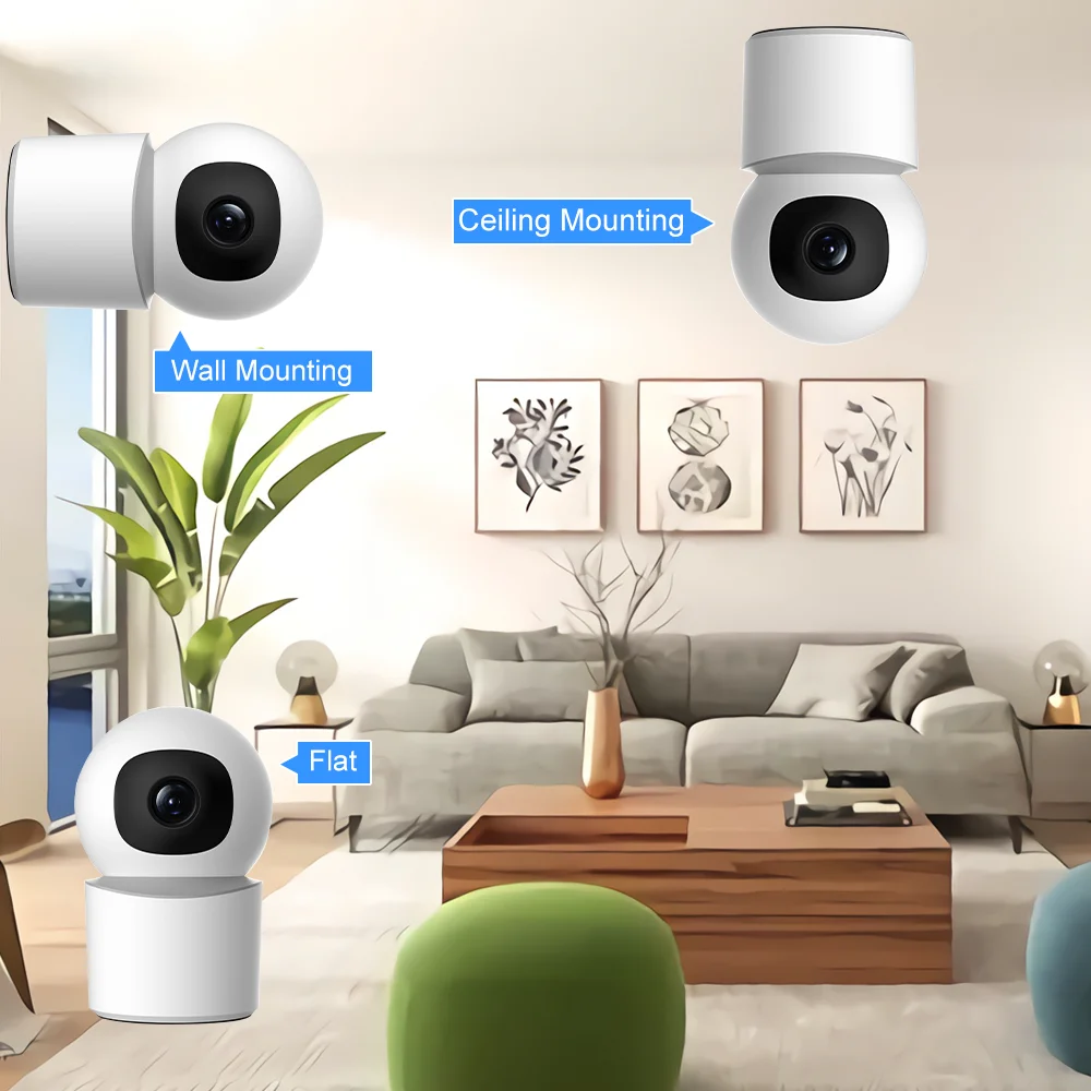 WiFi Camera Indoor Tuya Smart Life HD Mini Wireless Security Home CCTV Surveillance Camera With Auto Tracking Baby Monitor