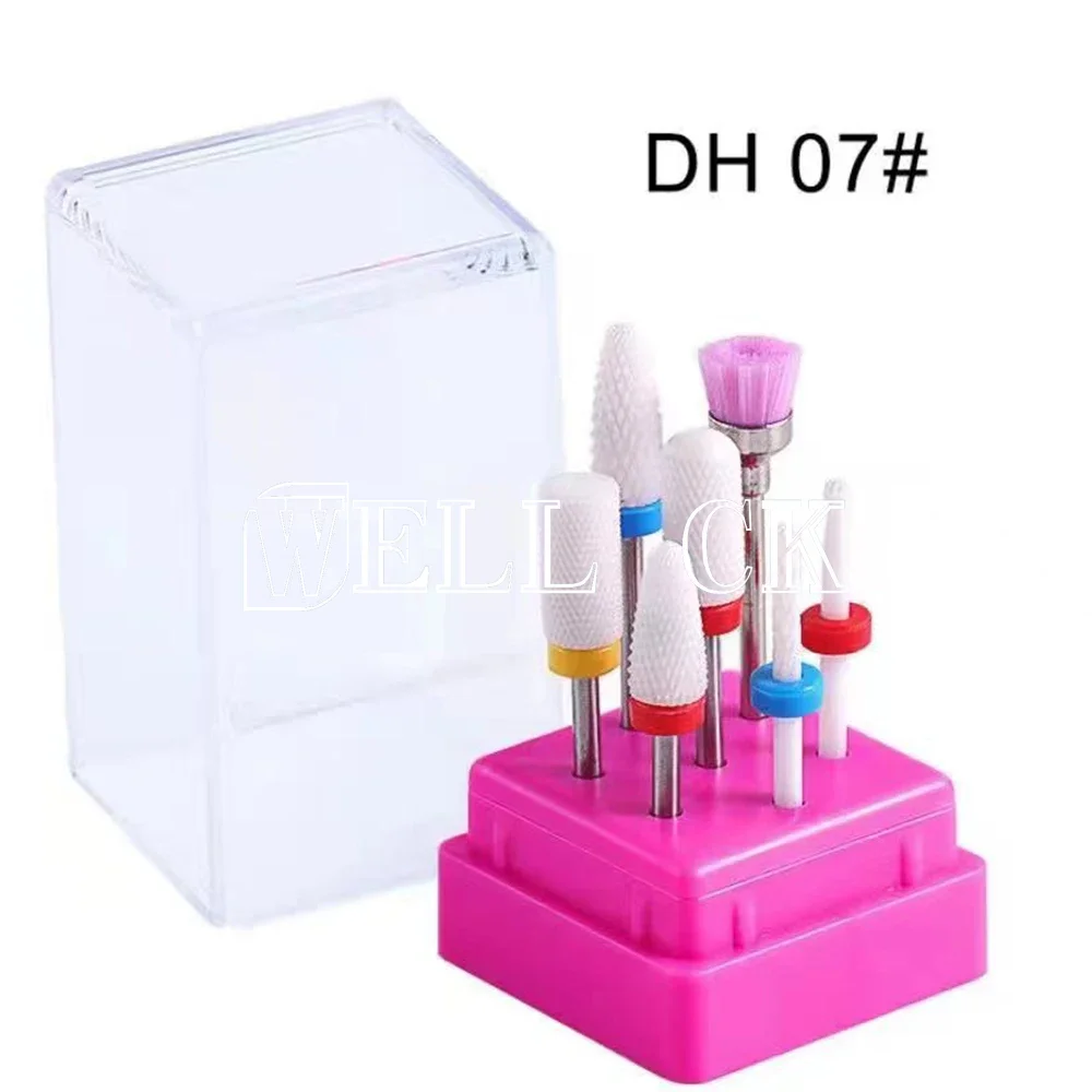 

Dental Laboratory Tools 7pcs/Set Milling Cutters Set For Manicure Ceramic Nail Drill Bits Electric Removing Gel Polishing Tools