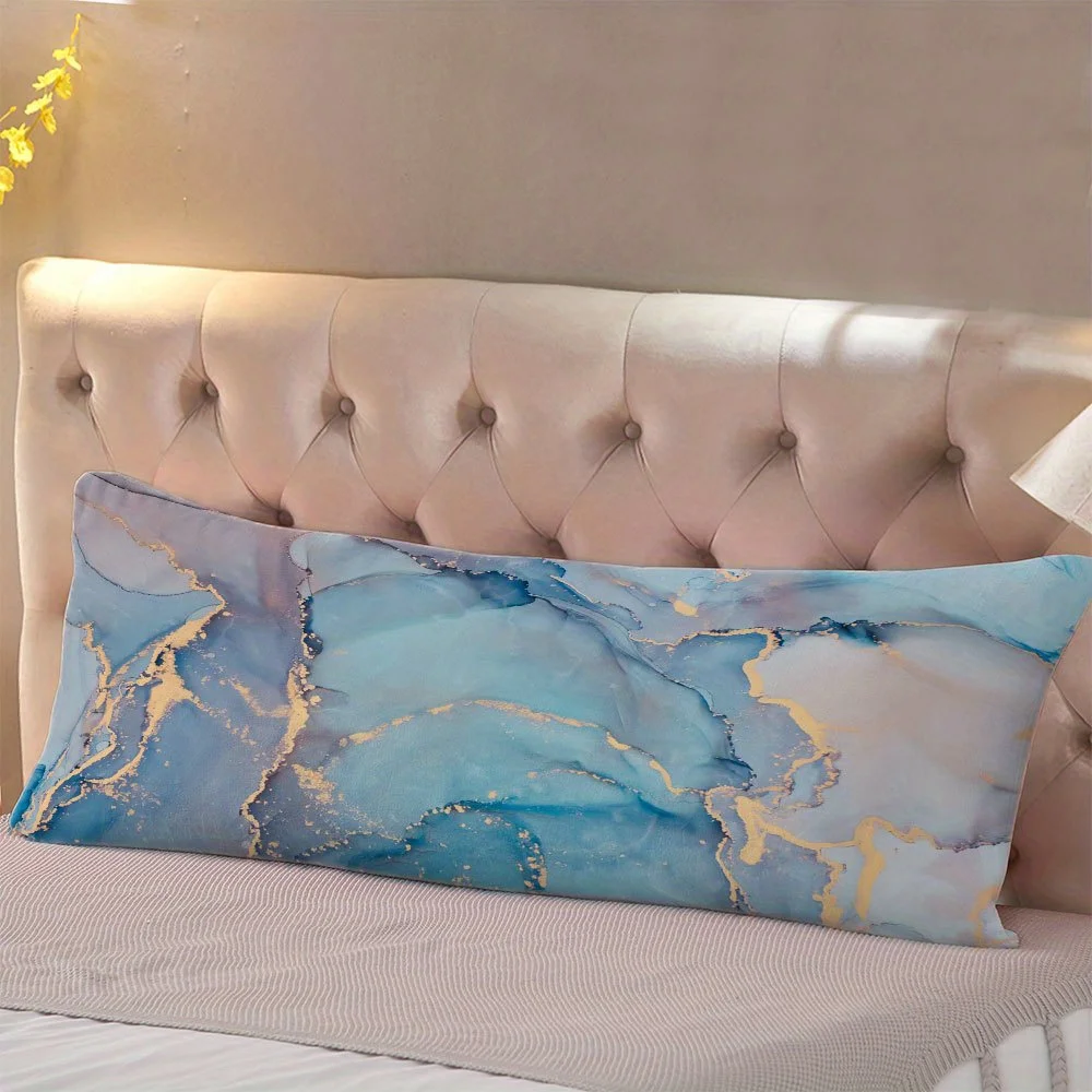 One Full-Body Pillow Cover (Insert Not Included), 20X54 Inches, Double-Sided Design, Modern Style, Available in Multiple Colors,