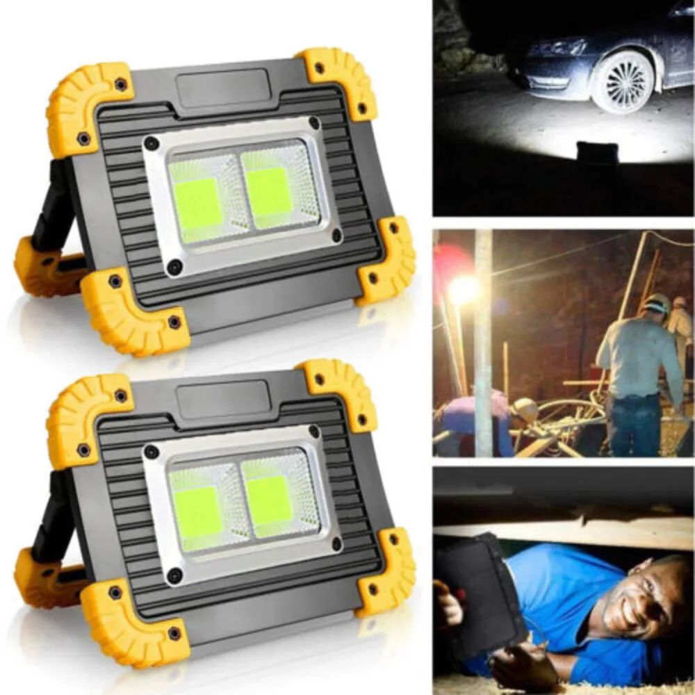 LED Flashlight COB Work Light USB Charging Odlight Torch Camping Emergency UK