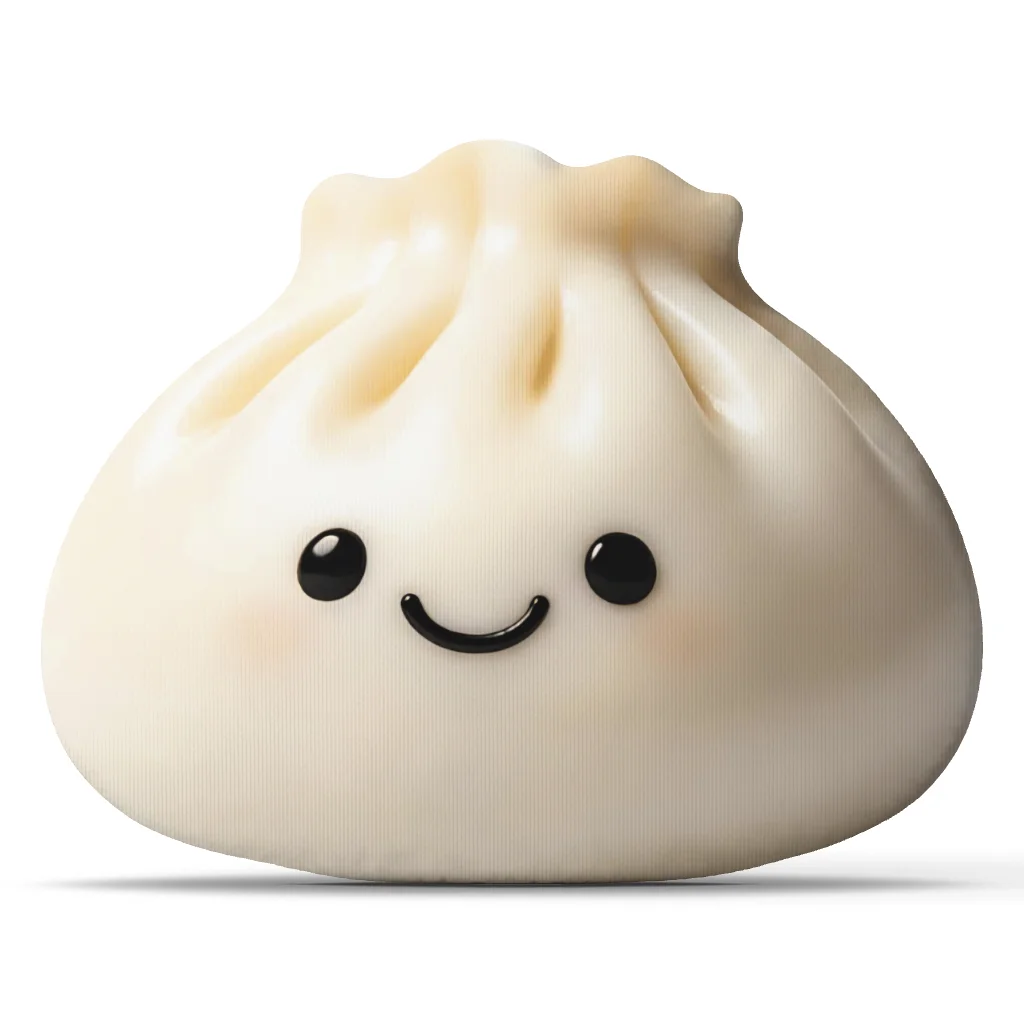 Cute Squishy Dumpling Stuffed Throw Pillow Kawaii Food Cushion Smiling Bao Bun Decorative Accent for Sofa Home Decor Gift