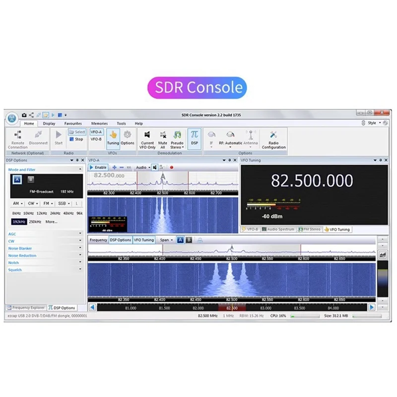 

Multi-Function Software-Defined Wireless Receiver Dongle Receiver RTL-SDR V3 R820T2 RTL2832U 1PPM TCXO SMA RTLS SDR