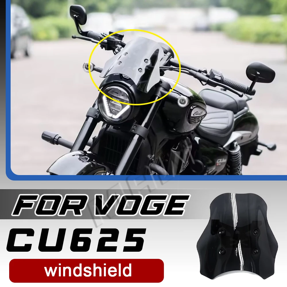 

Modified windshield for VOGE CU625, including headlight trim cover.VOGE 625CU