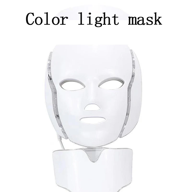 Beauty Mask Skin Rejuvenation Device With Red And Blue Light To Fade Fine Lines And Brighten Skin Tone