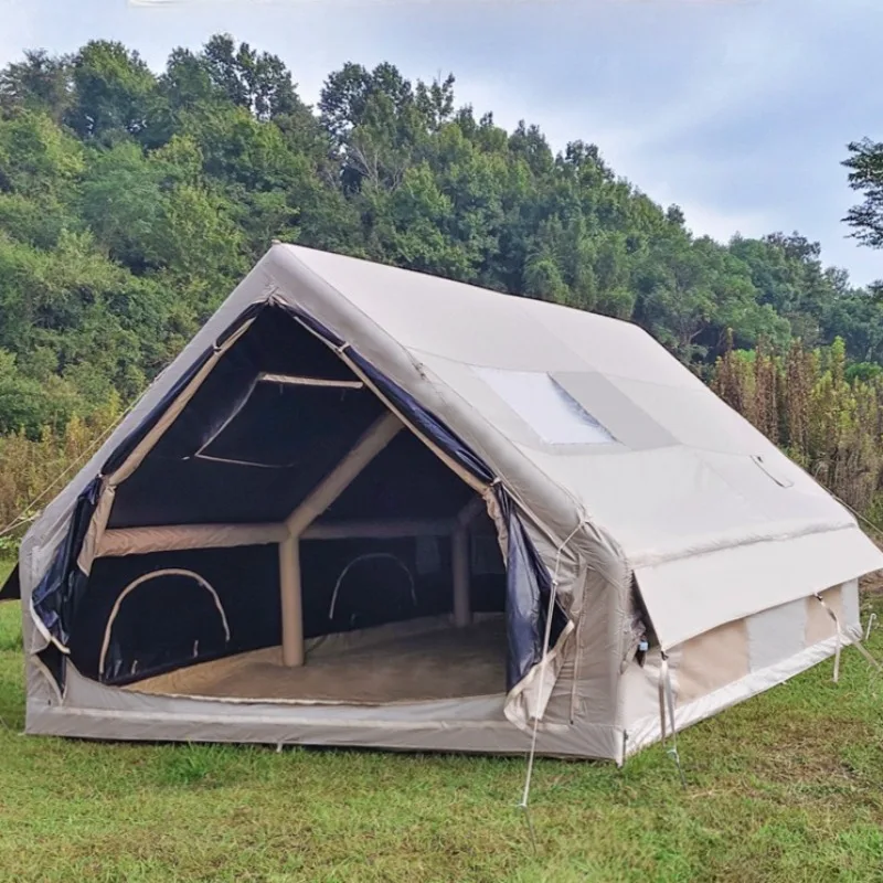 

Ветрозащитная солнцезащитная надувная палатка, портативная непромокаемая многофункциональная палатка из ткани Оксфорд, влагостойкие принадлежности для кемпинга на открытом воздухе