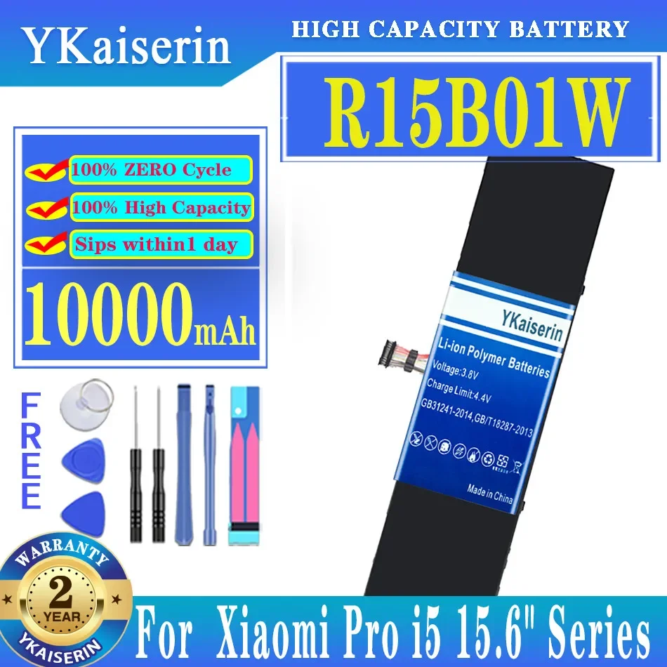 

YKaiserin 10000mAh Replacement Battery R15B01W for Xiaomi Pro i5 15.6" Series Batteries