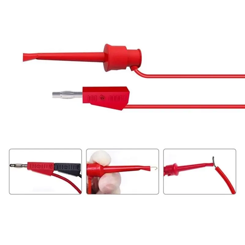Hot Sale-Multimeter Probes& Alligator Clips Replacement Kit:Test Lead Kit-Banana Plug To Test Hook Wires For Electronic Testing