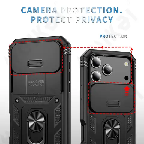 hoesje voor iPhone 17 16 15 14 13 12 11 Pro Max XS Plus Heavy Duty met camera 360 graden draaien standaard Stevige schokbestendige hoes