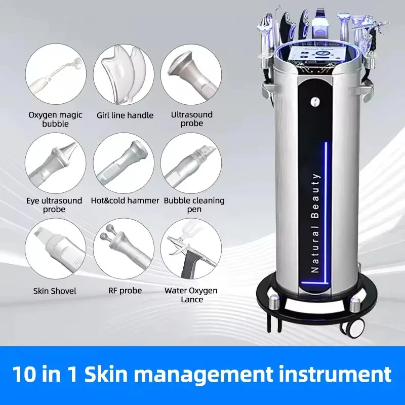 professional Deep clean face lifting machine 9 in 1 Skin Care  Big Bubble Skin Care Device Dermabrasion Accelerate Metabolism