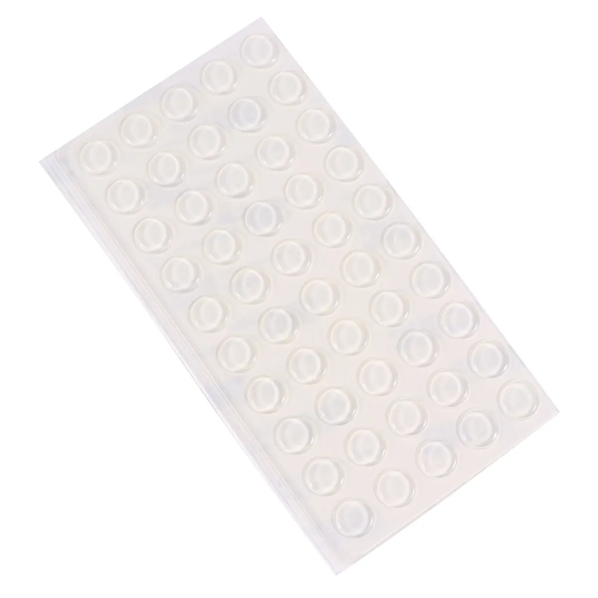 1Sheet Elastic Silicone Bumper Pads Noise-Reducing Anti-Slam Cushion for Doors Windows Cabinets Drawers Vases Keyboards Tables