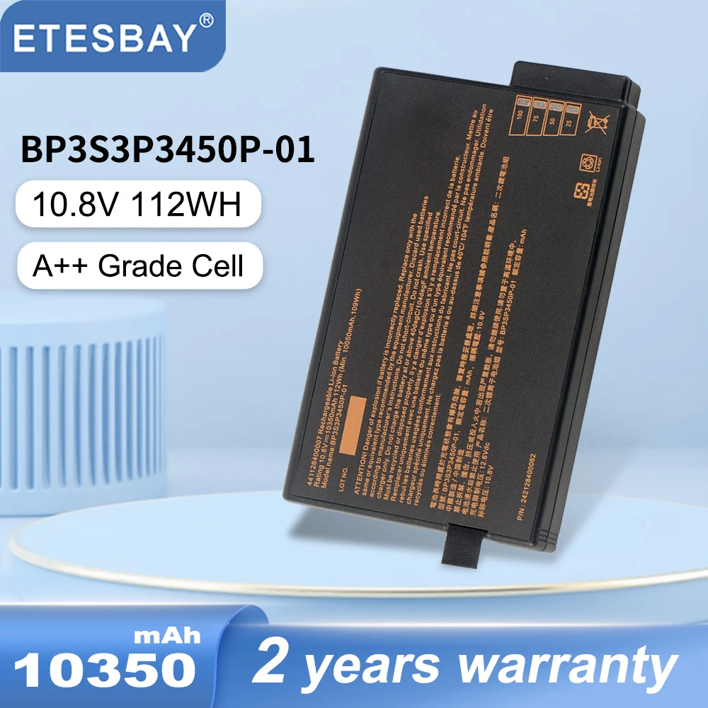 ETESBAY 10.8V 8700mAh BP-LP2900/33-01PI Battery For Getac X500 V100 V1010 V200 M230 338911120104 BP-LC2600/33-01S1