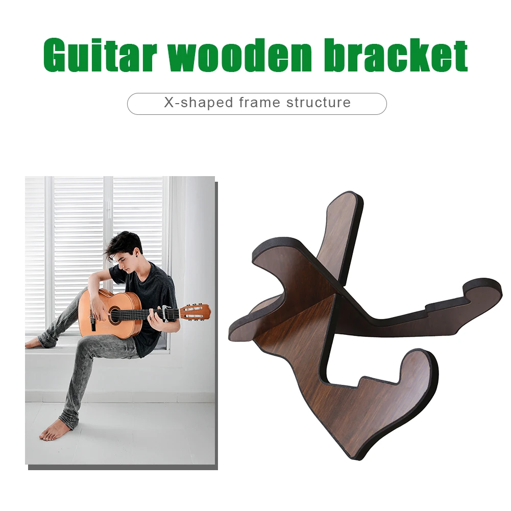 Houten Gitaarstandaard Instrumentonderdeel Accessoires Gitaarstandaard Rack Verticale Ukelele Display Muzikale Snaren Opvouwbare Houder Stand