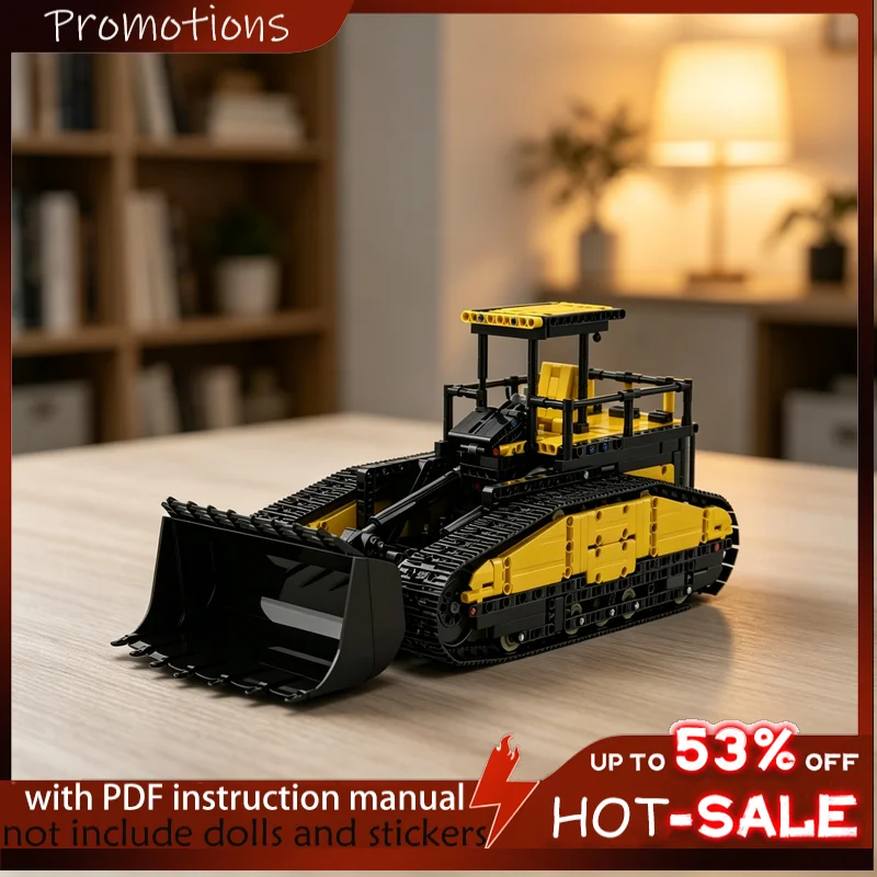 1141PCS MOC City Engineering Vehicle Bull Loader Technical Model Building Blocks DIY Assembly Gifts for Adult Collection Desktop