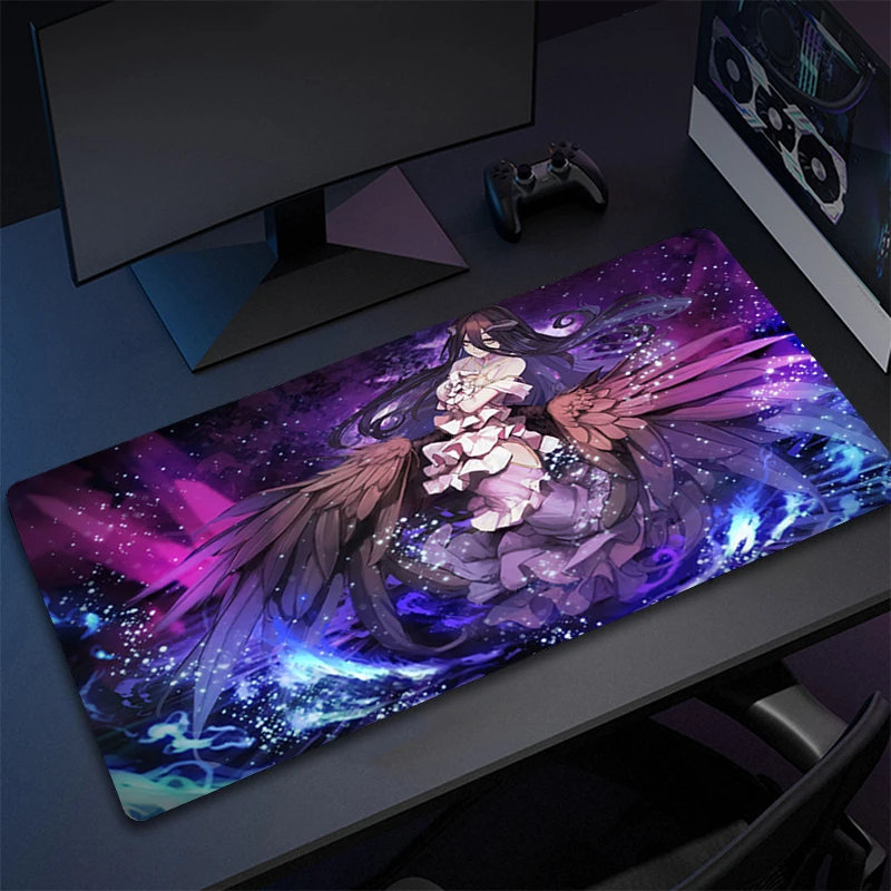 Mouse Mat Overlord Mause Pad Anime Gaming Accessories Large Gamer Cabinet Kawaii Mousepad Xxl Desk Cute Pc Carpet Mats 40X90