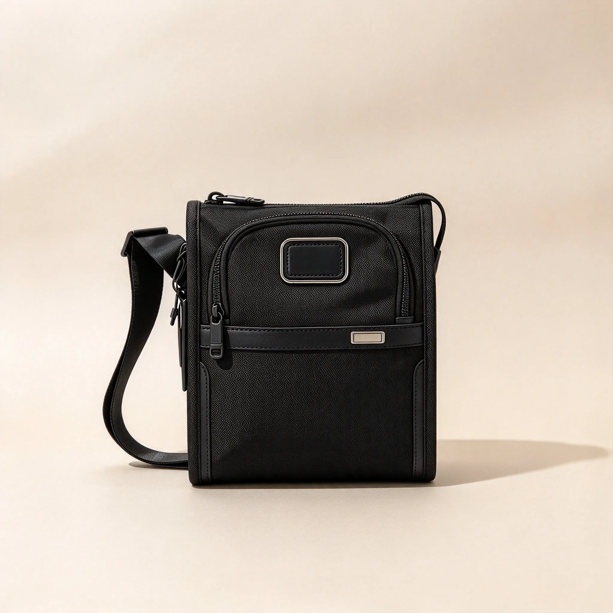 Stylish Small Square Bag Men, Ballistic Nylon Casual Single Shoulder Crossbody Bag