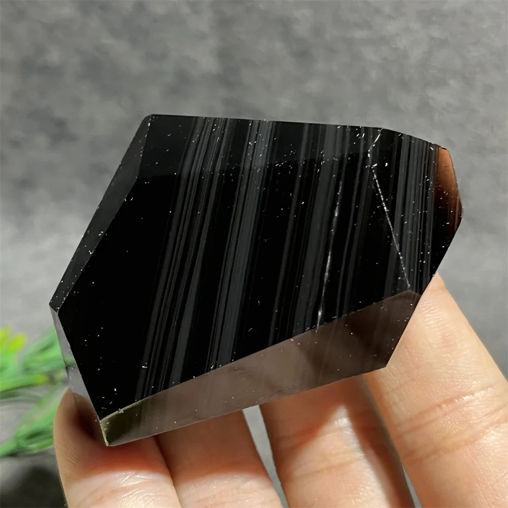 Striated Obsidna Free Form Stripe Stone Crystal Natural Quartz Gemstone Mineral Reiki Home Decoration Feng Shui Healing