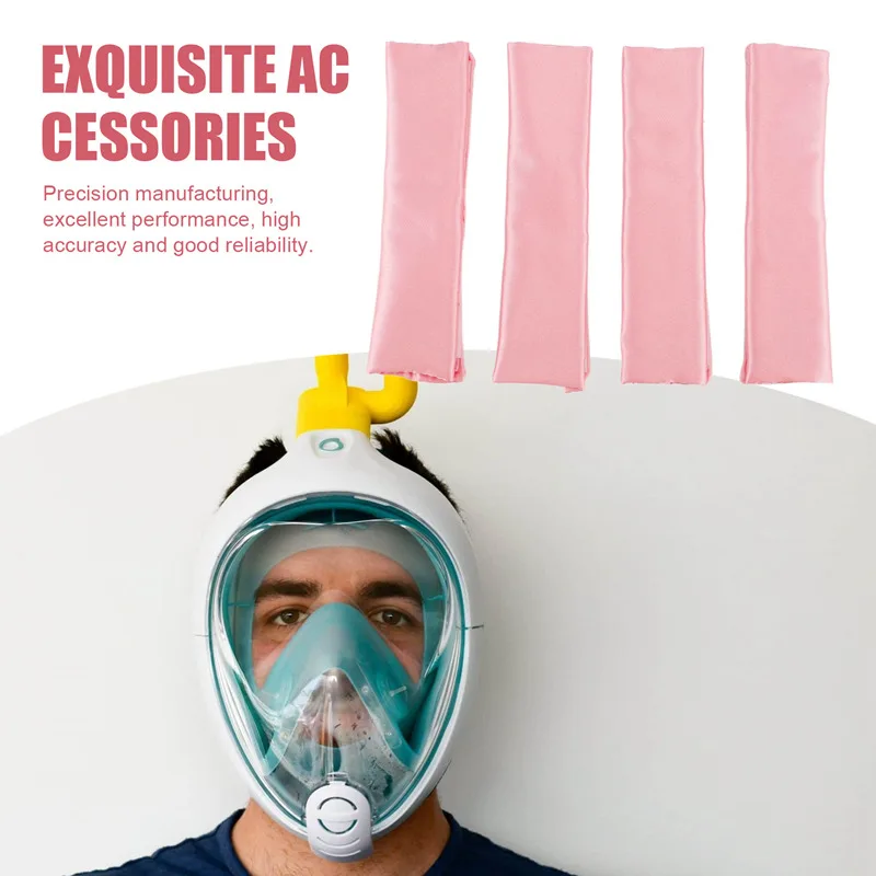 JABS 4-Packs Satin CPAP Strap Covers, CPAP Strap Comfort Pads, CPAP Face Pads, Comfortable CPAP Supplies CPAP Face Cushion