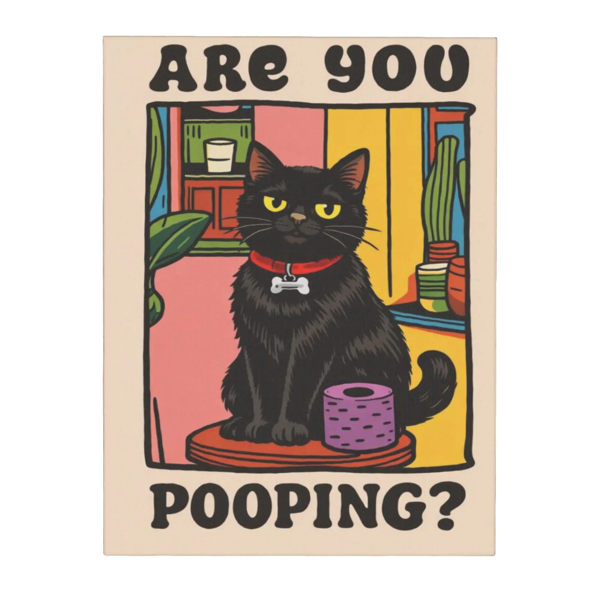 Canvas Painting Home Decoration Unframed Canvas Print Art Wall Decor Picture  Are You Pooping Canvas Artwork Gift 30x40cm