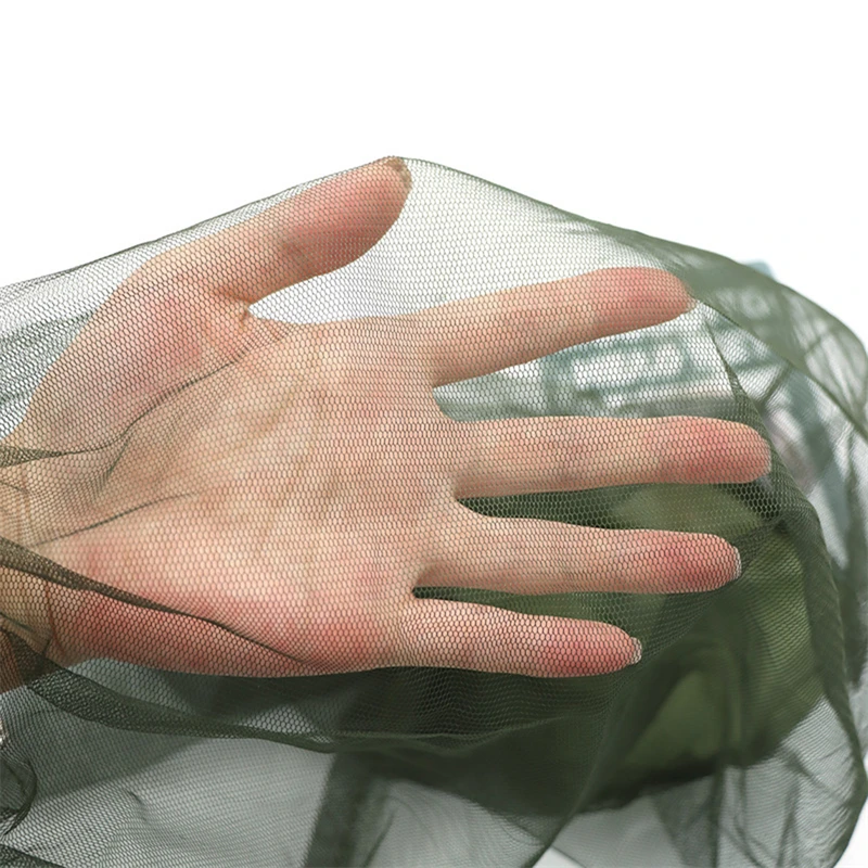 شبكة ثقوب رفيعة للغاية كبيرة وطويلة ، شاشة ذبابة ناعمة متينة ، شبكة رأس حشرات البعوض ، واقي وجه ، قبعة تخييم ، ممتازة