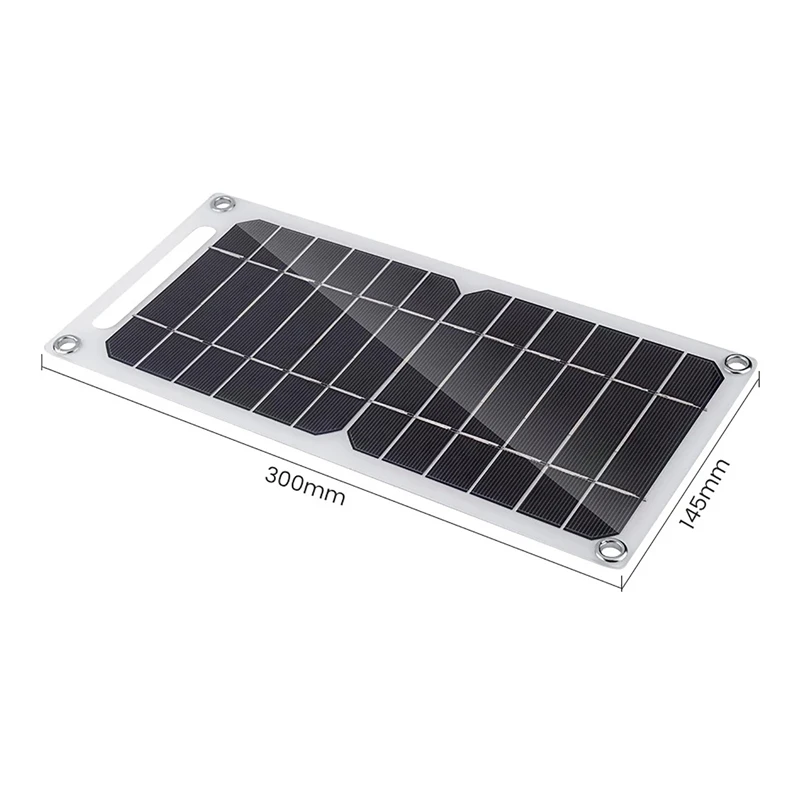 20W Solar Panel 12V Battery Charger Monocrystalline Solar Cells Power Bank for Phone MP3 Pad Camping Hiking Outdoor Cycling