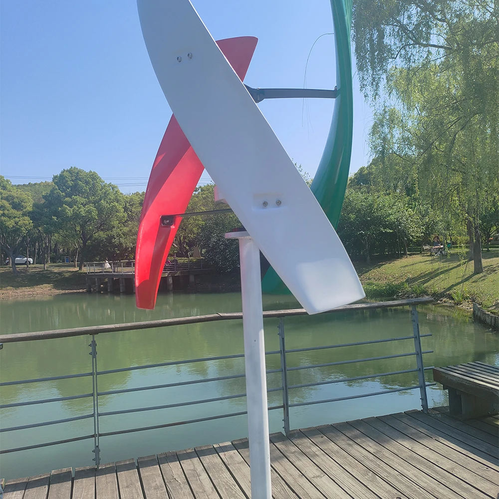 

Vertical Axis Wind Turbine Generator 10KW 8KW 20KW with MPPT Controller 12V 24V 48V Alternative Energy Windmills Inner Air Duct