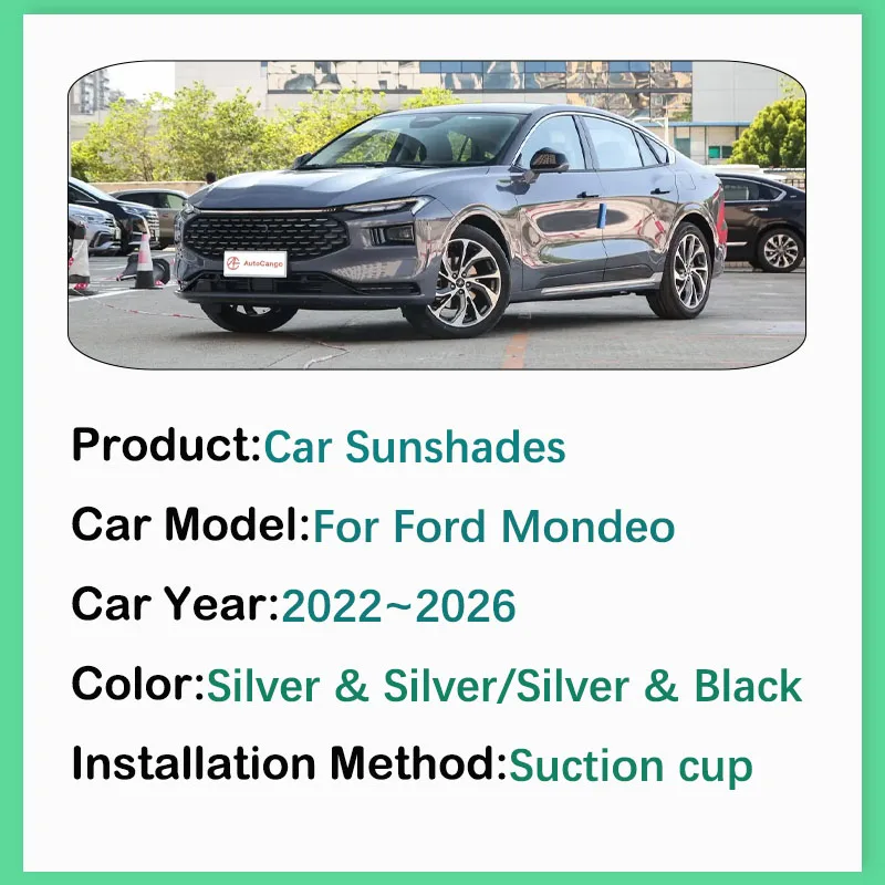 Car Coverage Sunshades For Ford Mondeo Taurus MK5 2022 2023 2024 2025 2026 Anti-UV Pad Curtain Window Sun Shade Auto Accessories