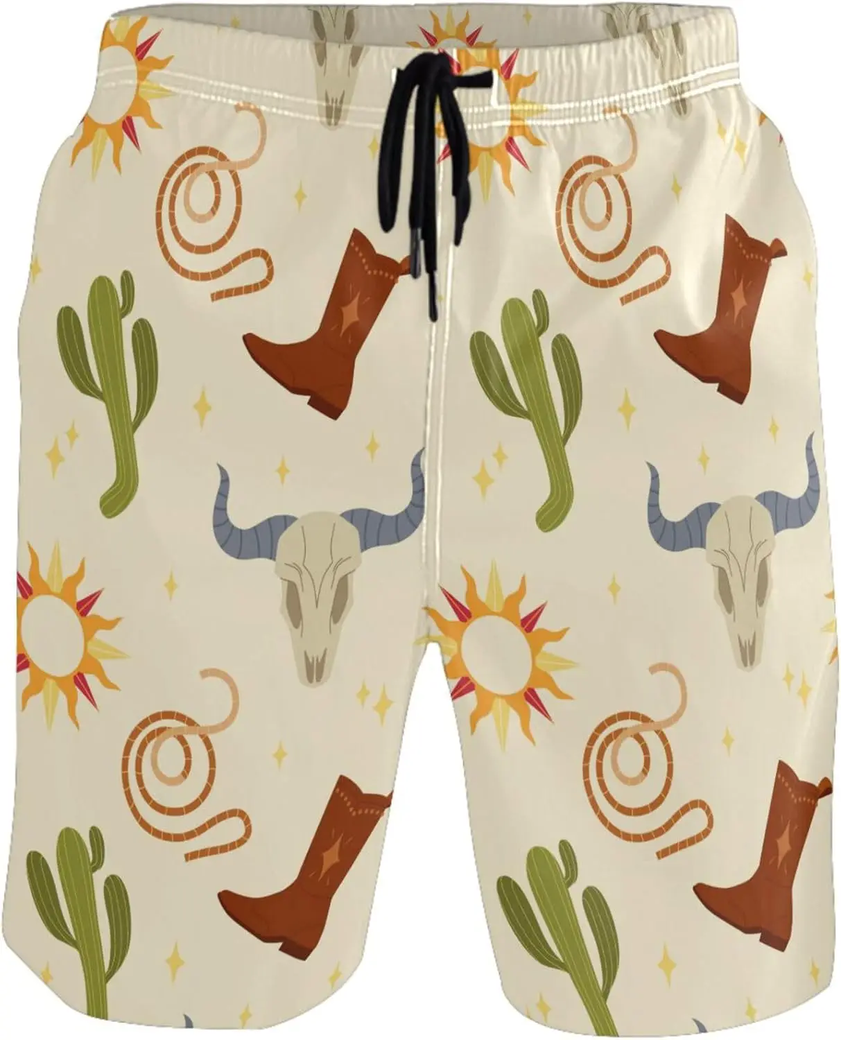 الصبار الغربية الرجال السباحة جذوع أمريكا القبلية تكساس كاوبوي الغرب المتوحش سريعة الجافة لباس سباحة عطلة الشاطئ حفلة السباحة