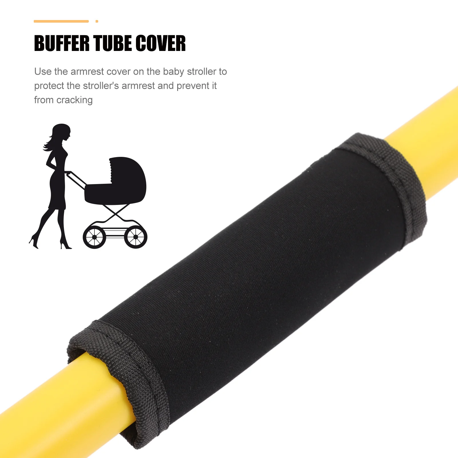 

4Pcs Stroller Handle Covers Premium Breathable Heat Resistant Washable Replacement for Baby Stroller Accessories All Season Use