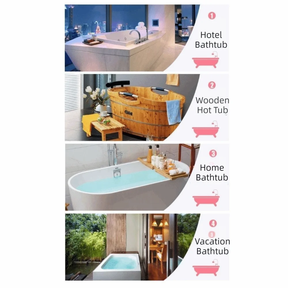 10PCS Individually Disposable Bathtub Cover Oversized Waterproof Hotels Bathtub Liner Anti Dirt Easy-Clean