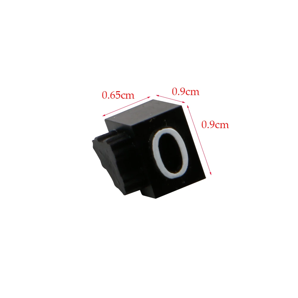 9X6mm 95 Cubi numerici finali Euro Dollaro RMB Cubi prezzi Tag Numeri combinati per orologio gioielli