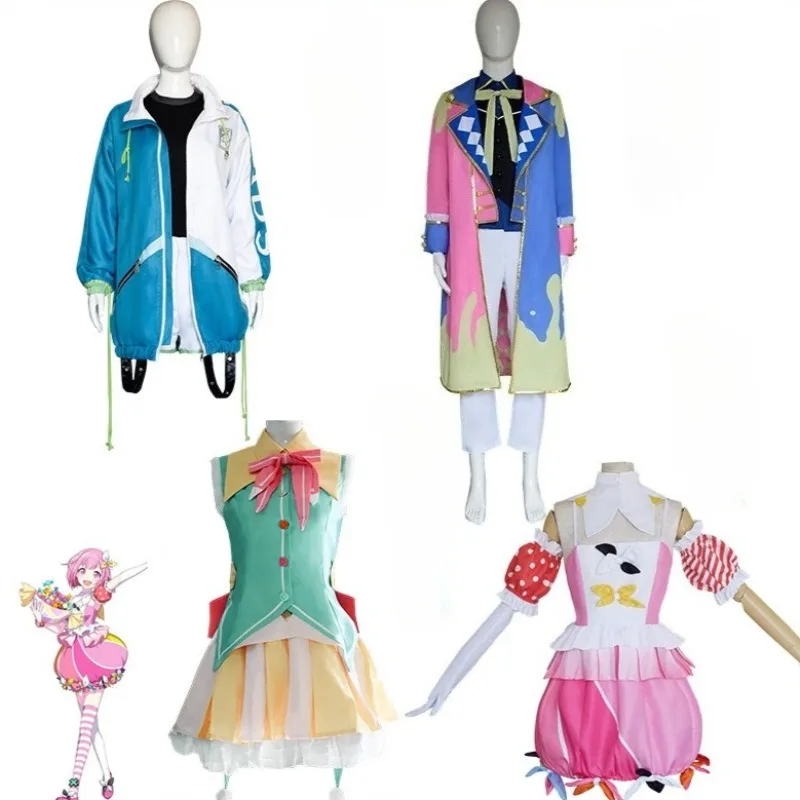 Disfraz de Wonderlands Showtime, disfraz de Nene Rui Kamishiro Emu Otori, uniforme, chaqueta, falda para Anime Comic Con