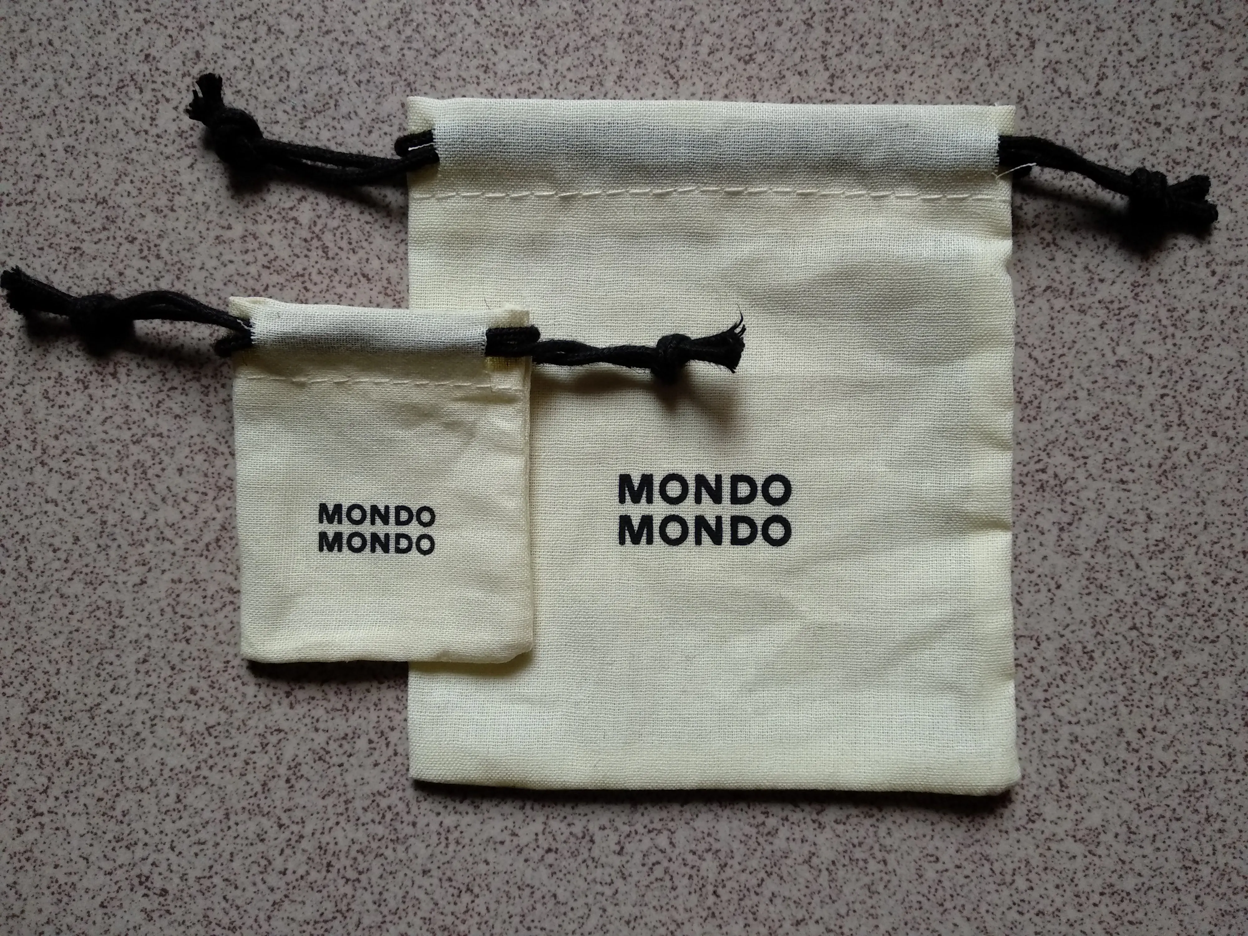 Eco-Friendly Cotton Jewelry Gift Pouch 7x9cm Small Drawstring Ring Earring Bag for Jewelry Storage
