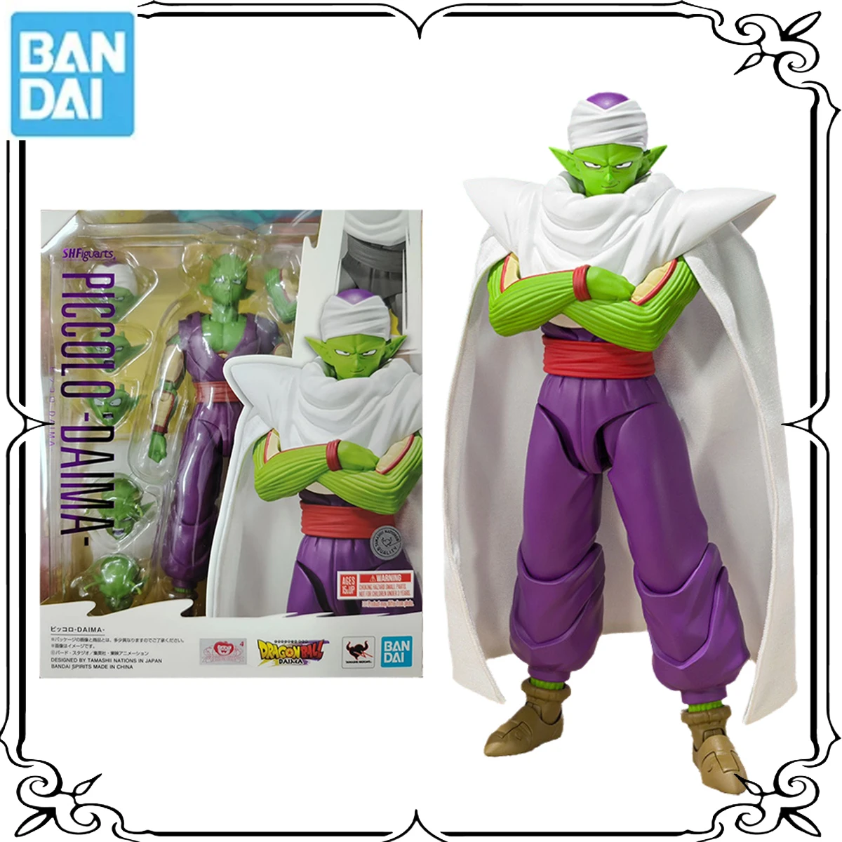 

Bandai Original Dragon Ball Piccolo S.H.Figuarts SHF Joints Movable Anime Action Figures Toys for Kids Gifts