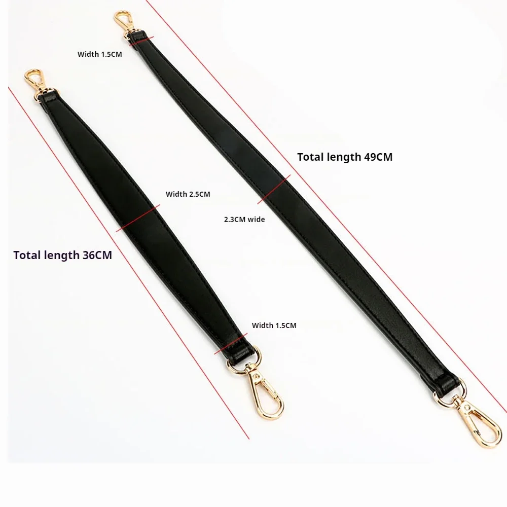 36/49cm Leather Bag Strap For Coach Tabby Bag Wide Shoulder Strap Handbag Replacement armpit Bag Wide Strap Belt Accessories