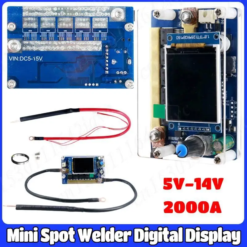 

Mini Spot Welder Machine Digital Display Control Board Portable Spot Welding Machine Adjustable DIY Current Controller Board Kit